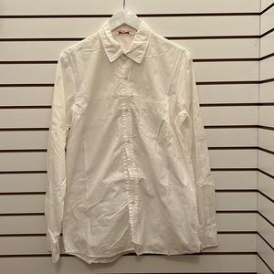 Elegant White Button-Down Shirt for Men